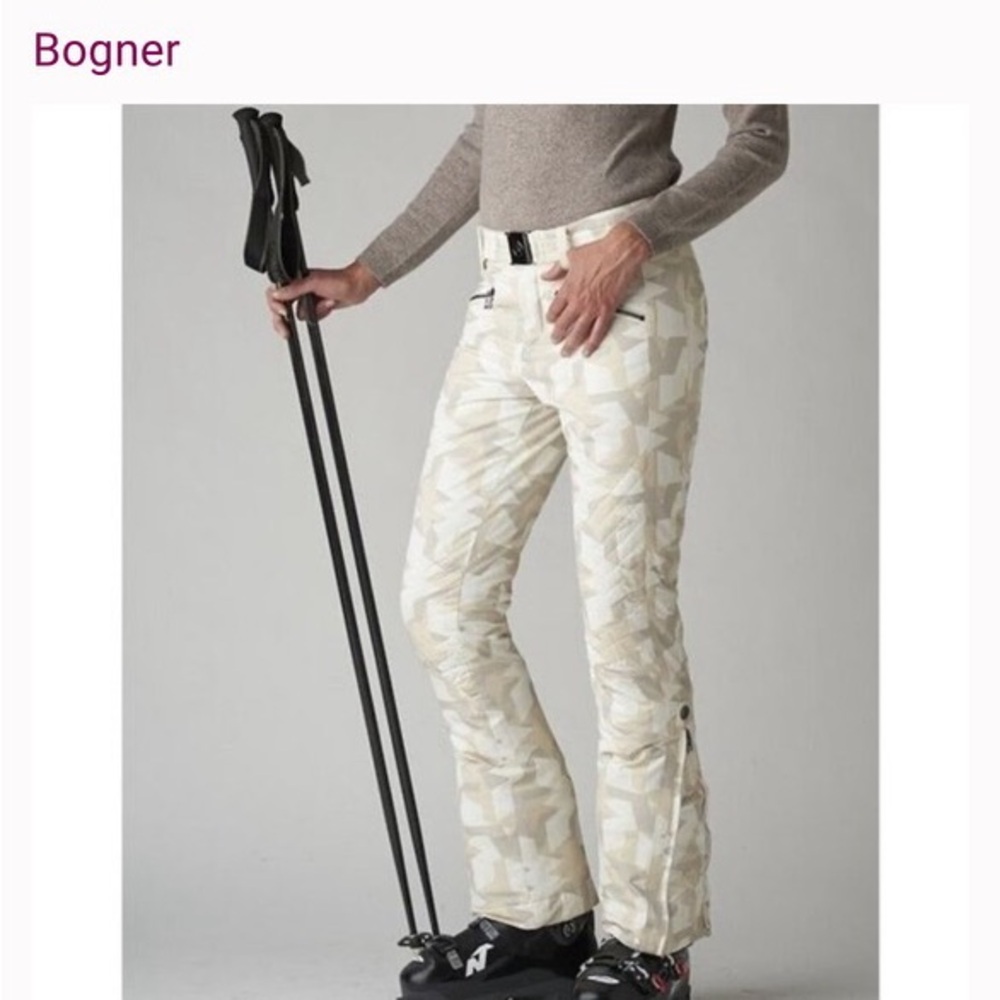 Bogner Fraenzi Cream Camo Ski Pants